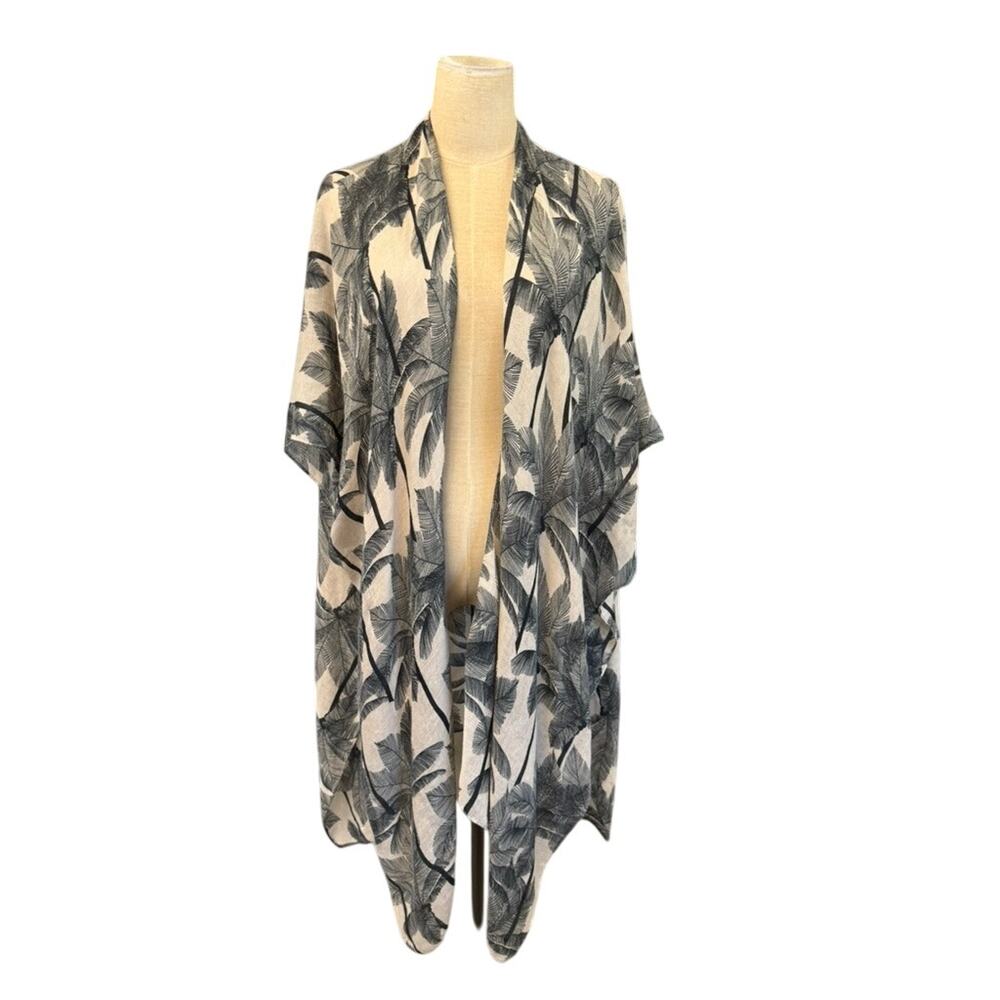 NWT!! "SONOMA" Beachy Swimsuit Cover Up One Size MSRP-50.00 Palm‎ Tree Poolside
